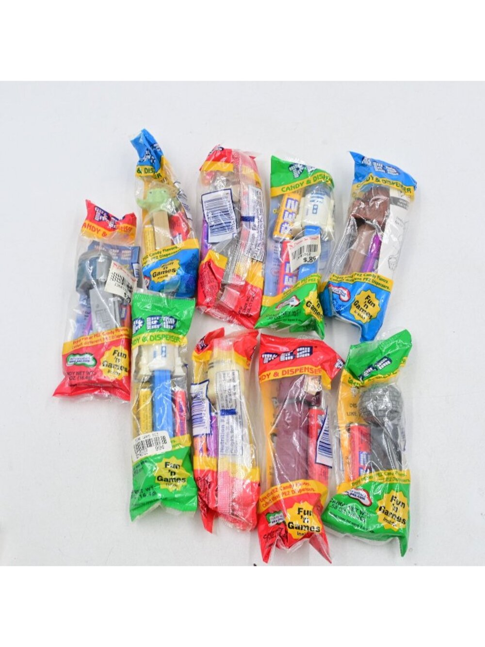 PEZ Star Wars Candy Dispensers Sealed Lot of 9 Yoda Vader Luke Vintage 1997